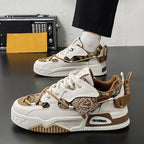 Damen sportliche Chunky-Sneaker mit einzigartigem Design und atmungsaktiver Sohle R&B