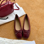 Damen Ballerinas mit dekorativem Riemchen und exklusiver Leder-Oberfläche R&B