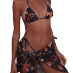 Damen Triangel-Bikini mit transparentem Überwurf R&B