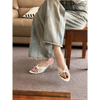 Damen schicke Slingback Sandalen mit zierlichem Riemendesign R&B