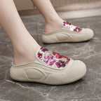 Damen modische Clogs mit schimmerndem Paillettenbesatz R&B