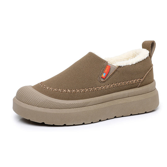 Damen Komfortable und warme Slip-On Hausschuhe mit kuscheligem Innenfutter R&B