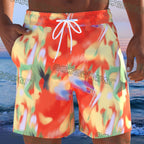 Herren Badeshorts mit animalischem Muster und elastischem Bund