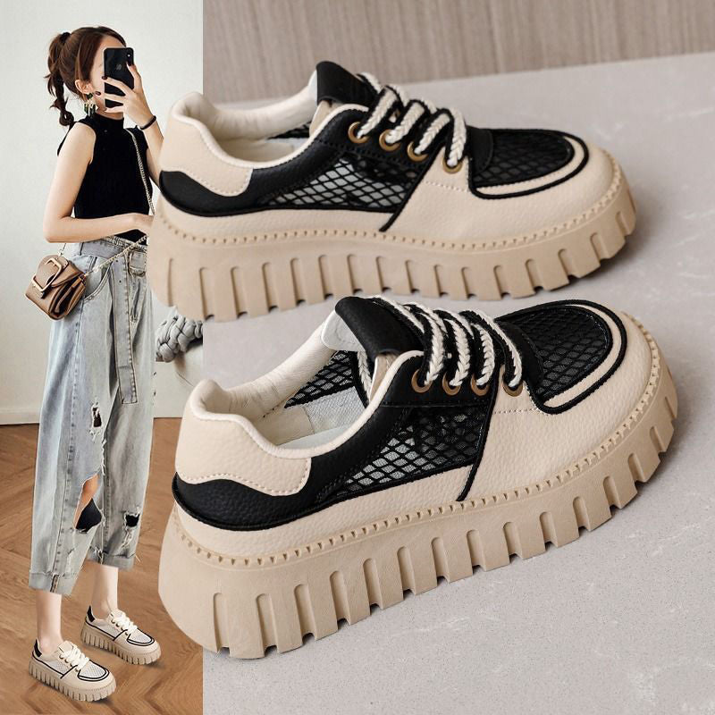 Damen modische Lifestyle-Sneaker mit texturiertem Obermaterial und dämpfender Sohle R&B