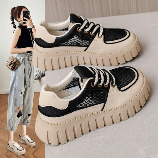 Damen modische Lifestyle-Sneaker mit texturiertem Obermaterial und dämpfender Sohle R&B