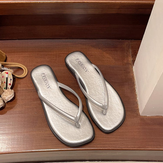 Damen modische Flip-Flops mit komfortablem Fußbett und raffiniertem Riemen R&B