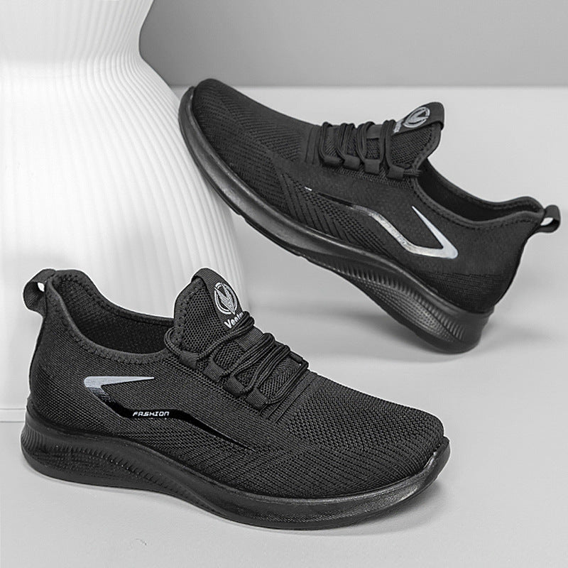 Damen Lauf-Sneaker mit atmungsaktiver Strick-Oberfläche und rutschfester Sohle R&B