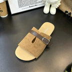 Damen modische Clogs mit modischen Riemchen und komfortablem Fußbett R&B