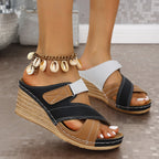 Damen bequeme Wedge Sandalen R&B