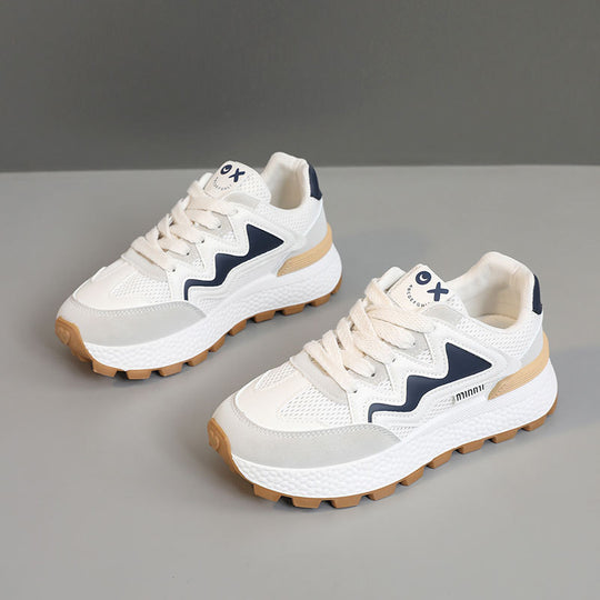 Damen Sportliche Freizeitsneaker mit atmungsaktiver Mesh-Oberfläche und dämpfender Laufsohle R&B