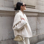 Damen Oversized Jacke mit modernem Kragen und stilvollem Design R&B