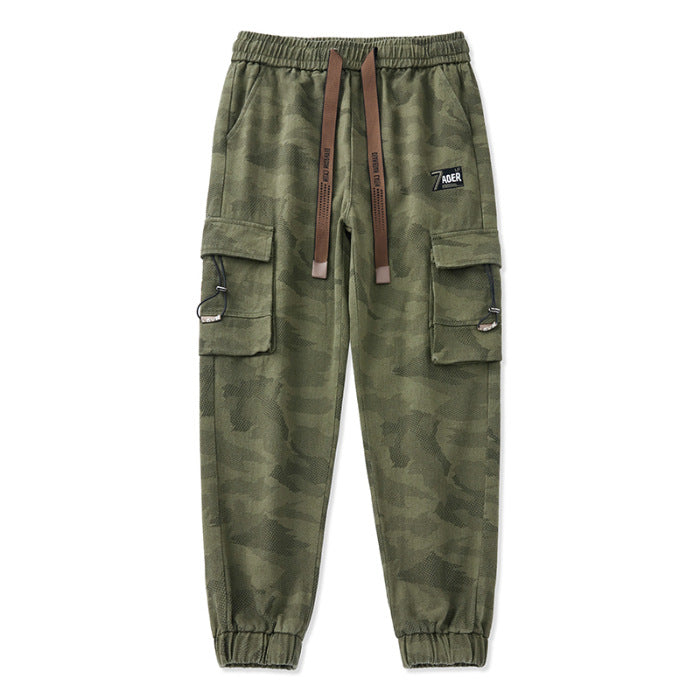 Herren Cargohose mit funktionalen Reißverschlusstaschen und elastischem Bund R&B