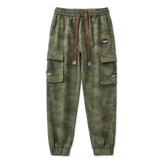 Herren Cargohose mit funktionalen Reißverschlusstaschen und elastischem Bund R&B