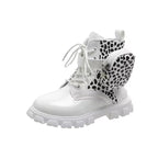 Damen modische und funktionale Stiefeletten mit seitlicher Tasche R&B