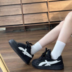 Damen Modische Sneakers mit hoher Gummisohle und atmungsaktivem Obermaterial