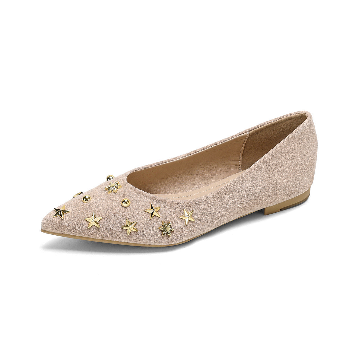 Damen Ballerinas mit funkelnden Details und schicker Sternenhimmel-Applikation
