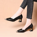 Damen Elegante Pumps mit innovativem geometrischem Absatz R&B