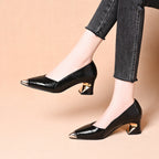 Damen Elegante Pumps mit innovativem geometrischem Absatz R&B