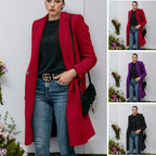Damen elegante und bequeme Wollmantel R&B
