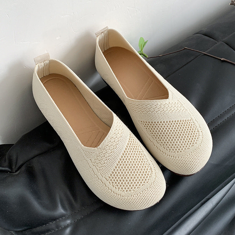 Damen Atmungsaktive Ballerinas mit elastischem Obermaterial R&B