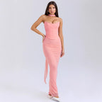 Damen Abendkleid mit schickem Dekolleté und figurbetontem Schnitt R&B