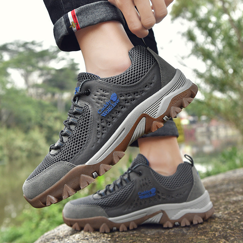 Damen Outdoor-Sneaker mit atmungsaktiver Mesh-Oberfläche und rutschfester Sohle