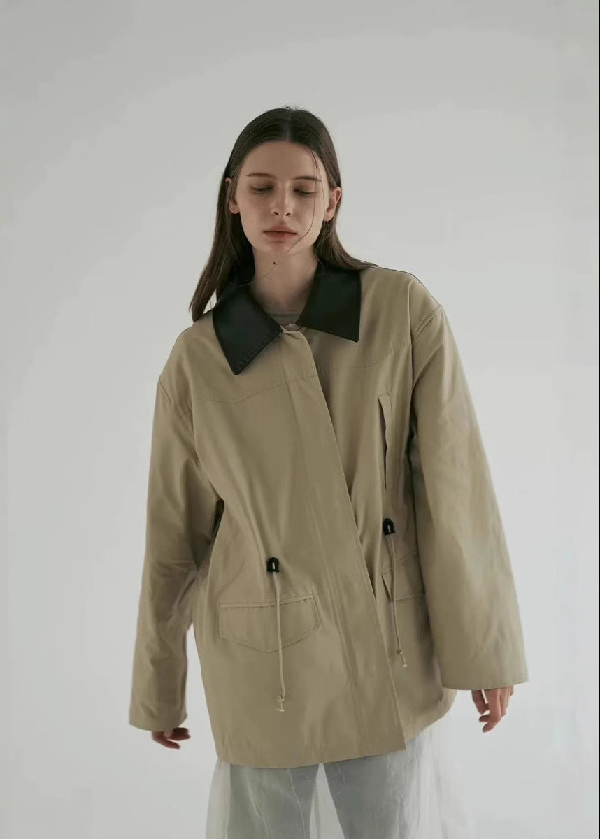 R&B | Kontrastkragen Utility-Jacke