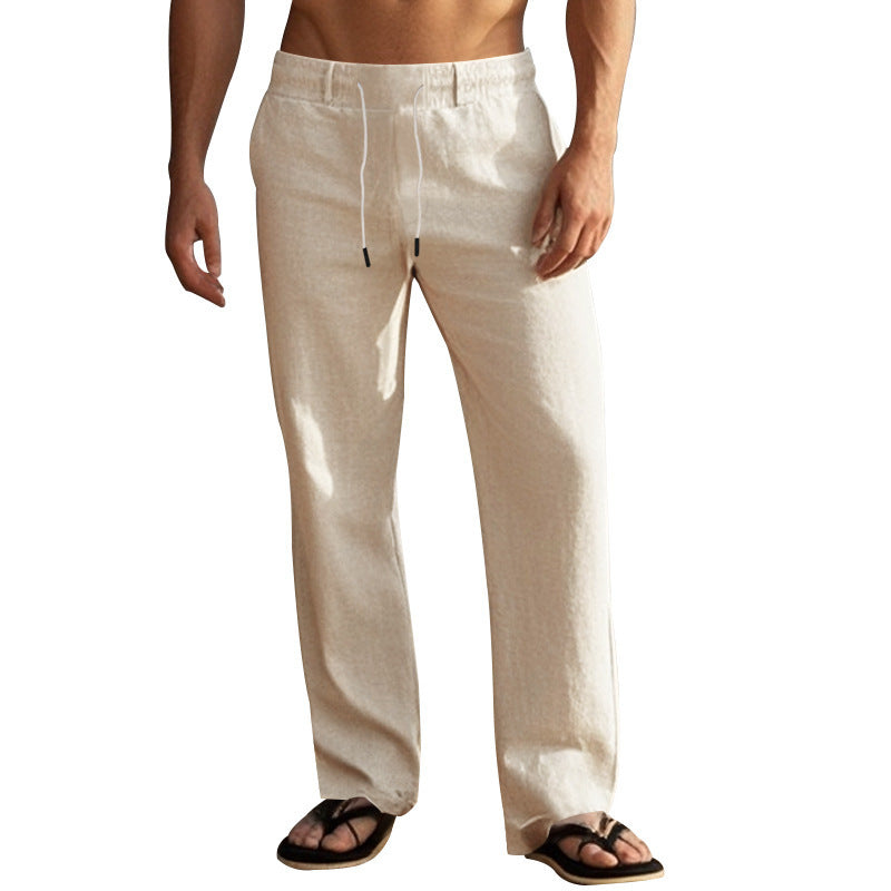 Herren Bequeme Strandhose mit verstellbarem Kordelzug und leichten Materialien R&B