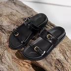 Damen modische Riemensandalen mit eleganten Schnallen R&B