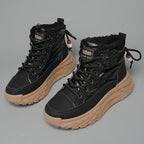 Damen modische hohe Sneakers mit isolierendem Futter und rutschfester Sohle R&B