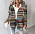 R&B | Eleganter Gestreifter Kapuzenpullover