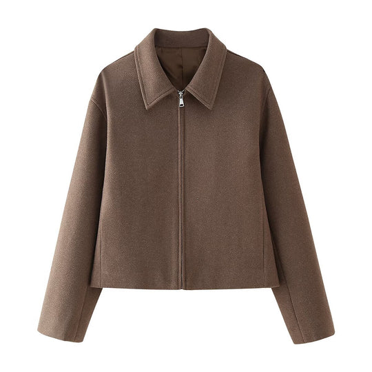 Damen Übergangsjacke mit Stehkragen und modernem Reißverschluss R&B