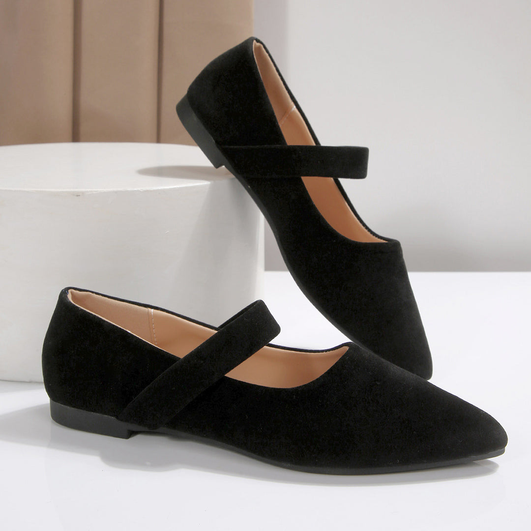 Damen Bequeme Ballerinas mit modischem Riemen R&B