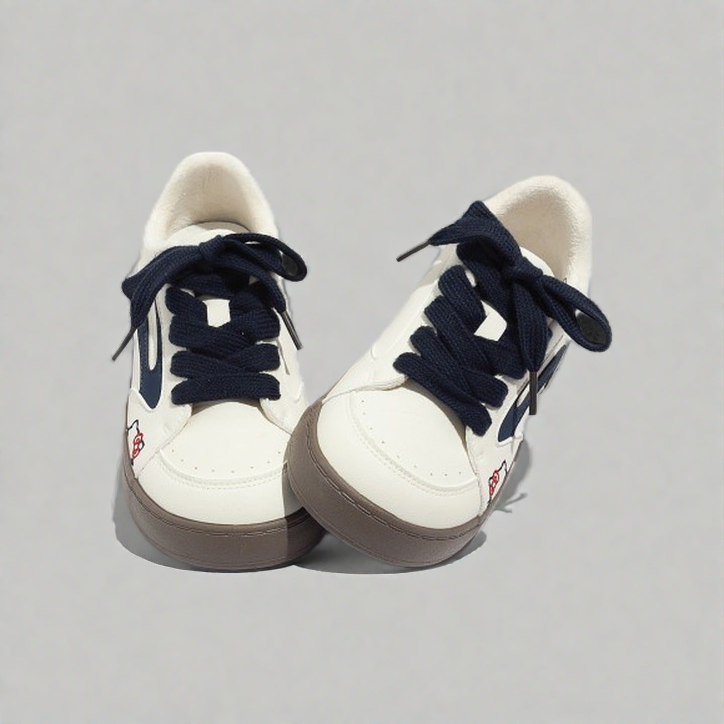 Damen bequeme und stilvolle Sneaker mit Fleece-Innenfutter