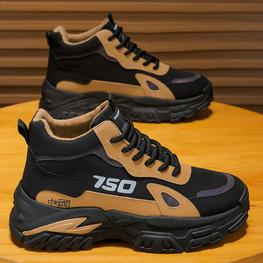 Herren Sportliche Chunky Sneakers mit rutschfester Sohle und verstärktem Knöchel R&B