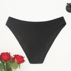 Damen Hochgeschnittener Bikini mit strukturiertem Design R&B