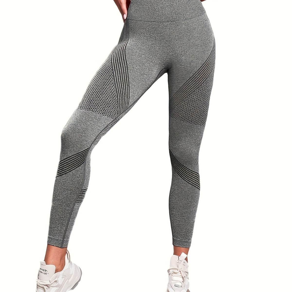 Damen Sport-Leggings mit hohem Bund und atmungsaktivem Design R&B