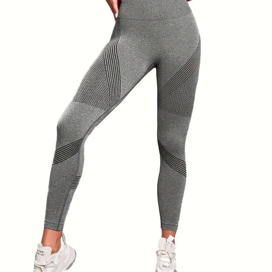 Damen Sport-Leggings mit hohem Bund und atmungsaktivem Design R&B
