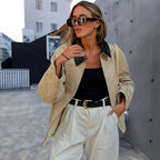 Damen Modische Übergangsjacke mit lässigem Schnitt und eleganten Details R&B
