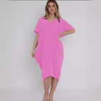 Damen Übergröße Sommerkleid R&B