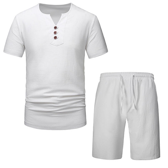 Herren Freizeitanzug mit Knopfleiste und elastischem Bund R&B