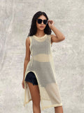 Damen Netz-Kleid mit seitlichen Schlitzen und lässigem Schnitt R&B