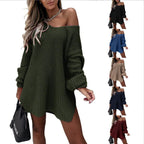 Damen Oversized Strickkleid R&B