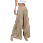 Damen Weite Sommerhose mit hohem Bund und luftiger Passform R&B