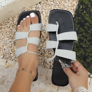 Damen modische Riemchen-Sandalen mit komfortabler Sohle R&B