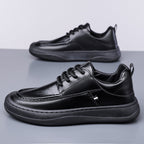 Damen Modische Ledersneaker mit rutschfester Sohle R&B