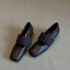 Damen Ballerina mit modernem Schnitt und elastischem Riemendesign