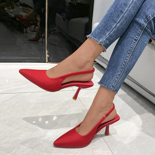Damen Slingback-Pumps mit spitzem Zehenbereich und elegantem Design R&B