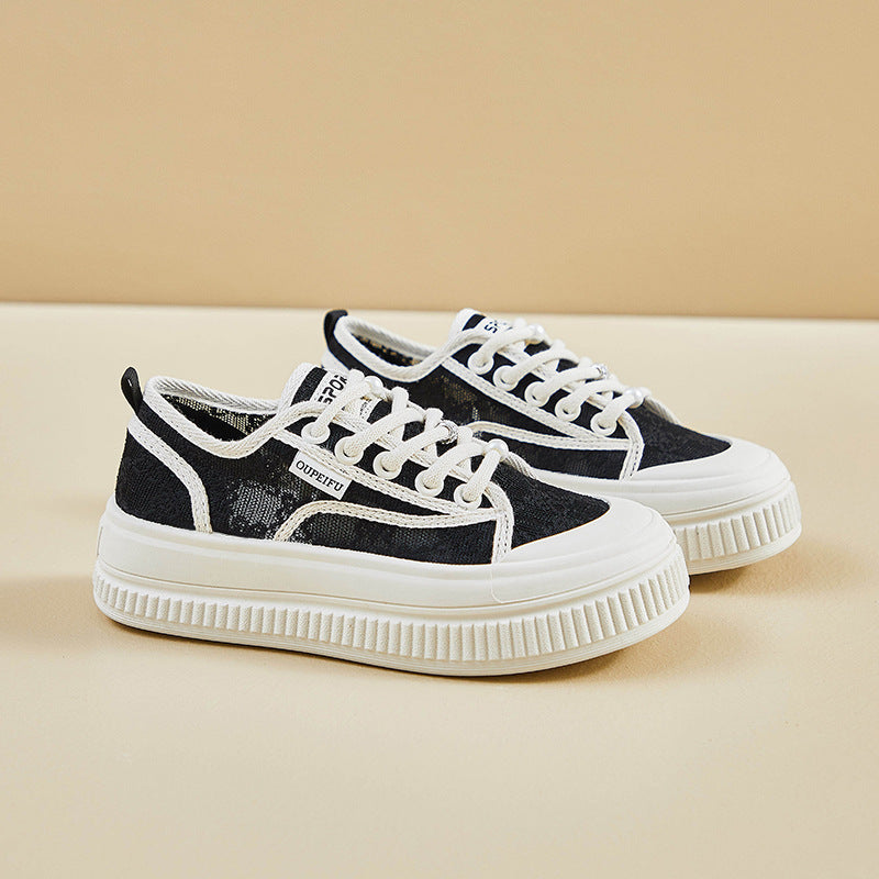 Damen Modische Sneaker mit atmungsaktiver Mesh-Oberfläche und rutschfester Sohle
