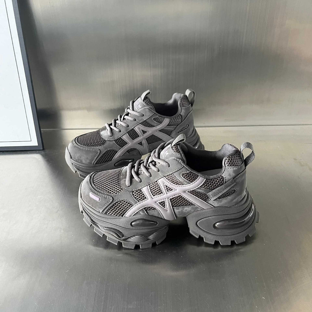 Damen Sportliche Chunky Sneakers mit atmungsaktivem Mesh und robustem Profil R&B